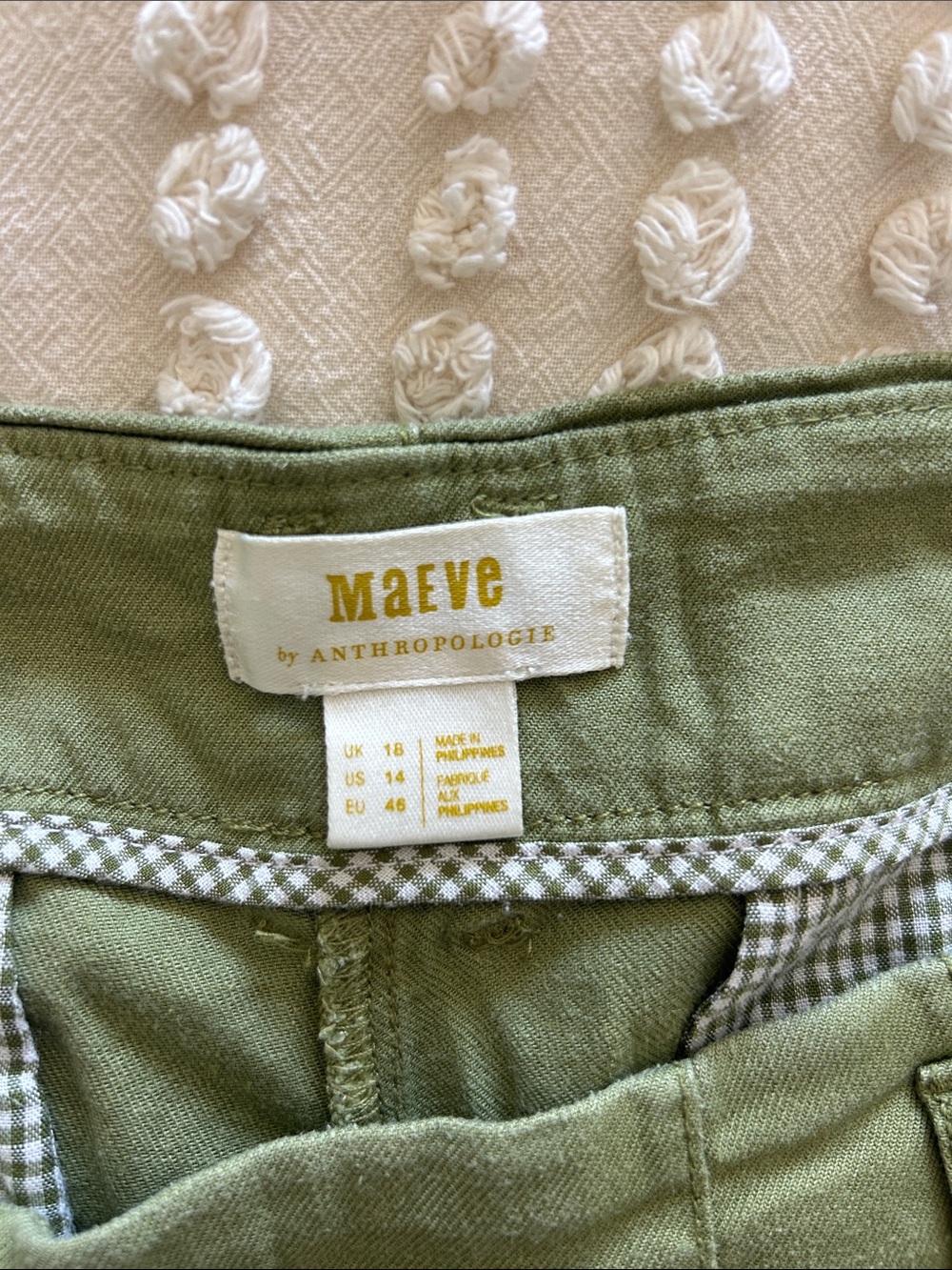 Maeve by Anthropologie Olive Green High-Rise Wide-Leg Pants - Picture 7 of 11